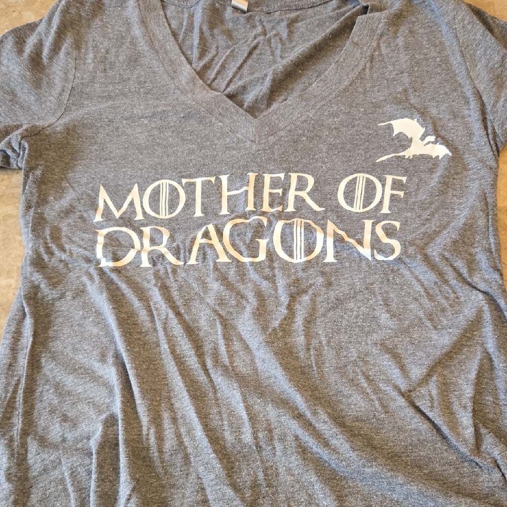 Next Level Apparel Gray 'Mother of Dragons' Kids Tee